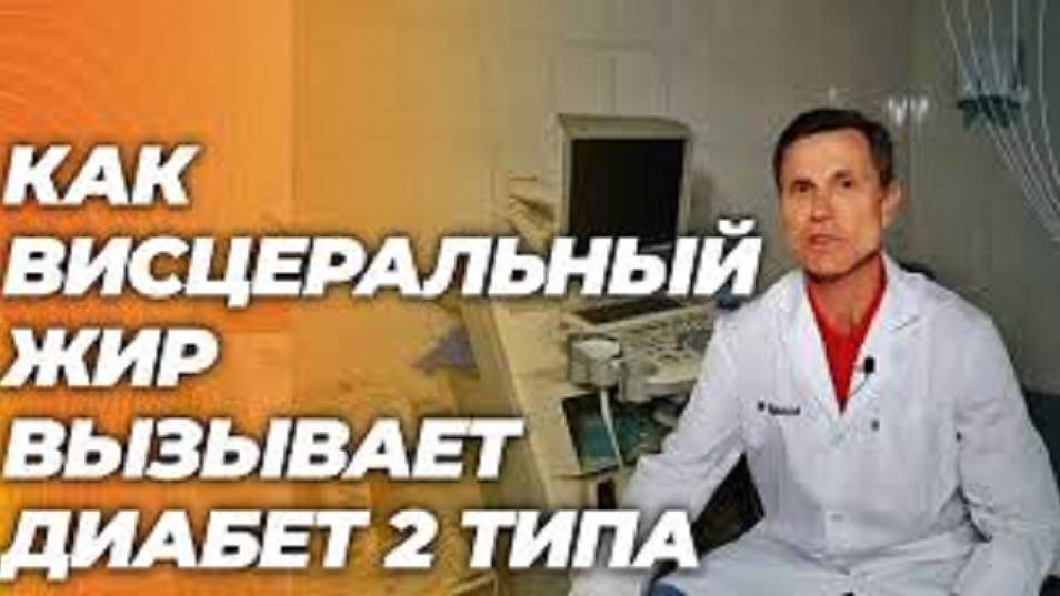 Как висцеральный жир вызывает диабет 2 типа. Простое объяснение. Теперь понятно над чем работать.