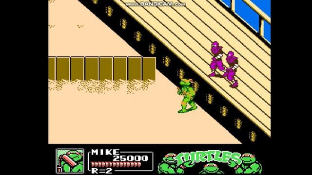Teenage Mutant Ninja Turtles 3 Черепашки ниндзя 3 денди 1 уровень
