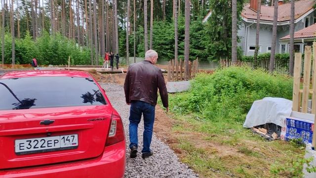 Начало строительства дома в Зеленогорске