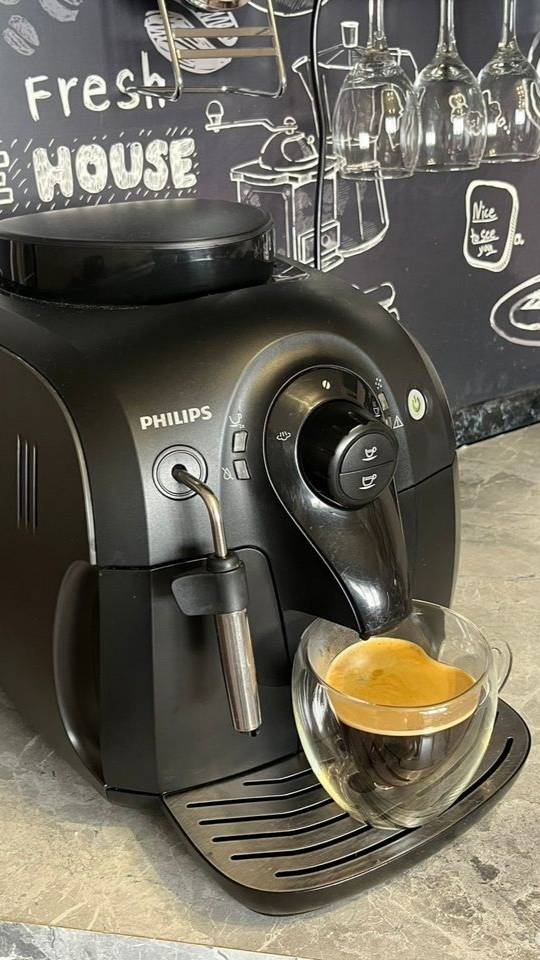 Приготовление Эспрессо на кофемашине Philips