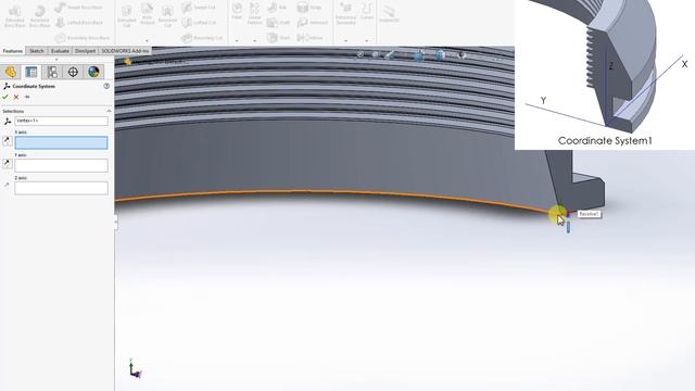 2.05. Reference Geometries Coordinate System - SOLIDWORKS Become a