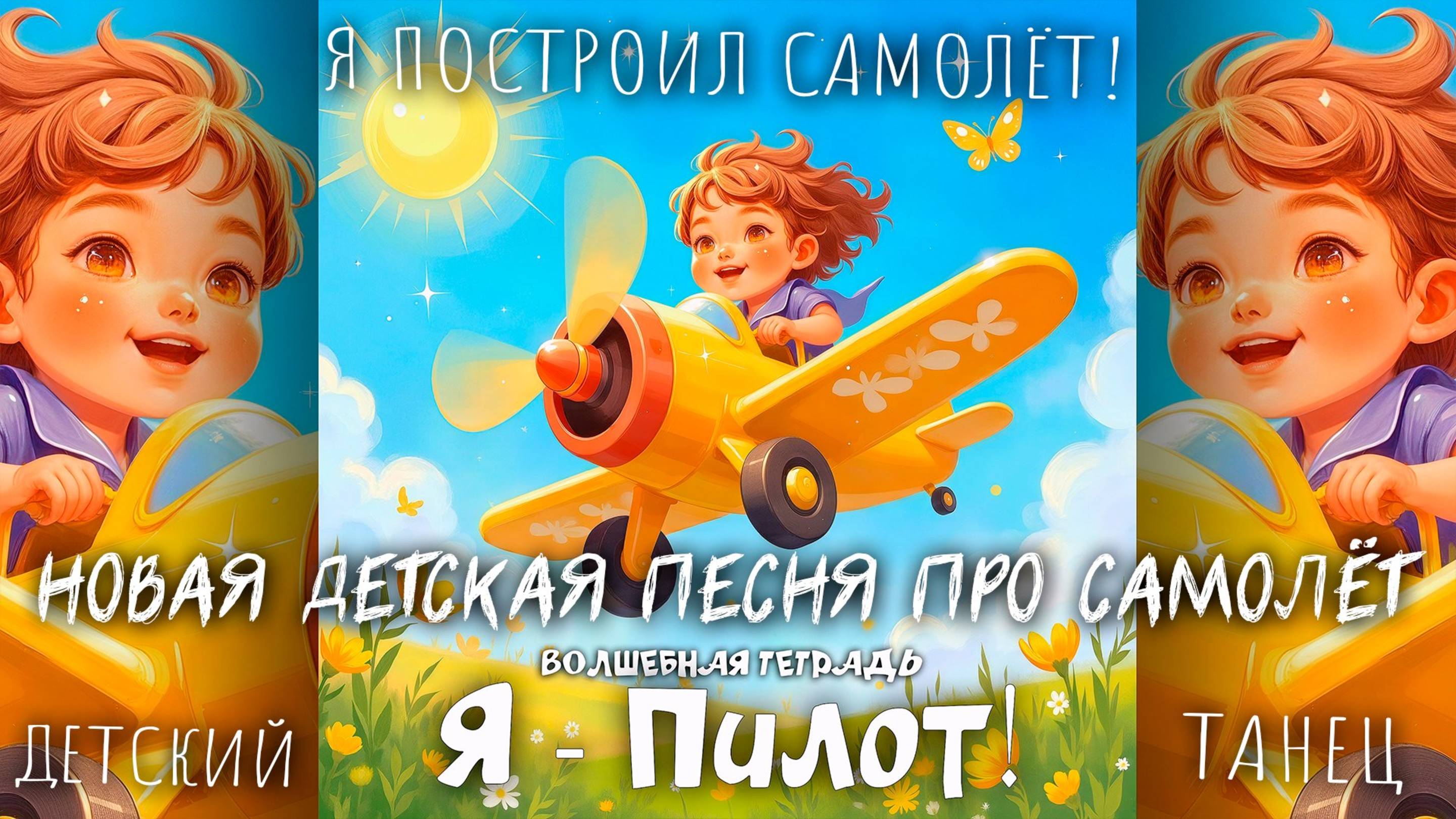 Волшебная тетрадь. Я - Пилот! Новая детская песня про самолёт, пилотов и лётчиков. Детский танец.
