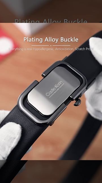 Мужской кожаный брючный ремень