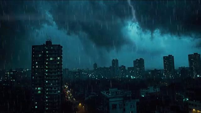 Дорога на Детройт.Сильный дождь и звуки грома для глубокого сна..или работы.