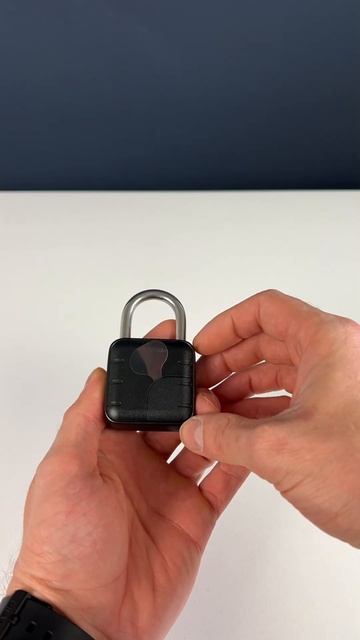 Замок навесной биометрический Ps-Link PS-SY12 Всепогодный / Без ключа / Черный