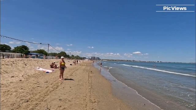Анапа - Сезон 2025. Центральный пляж в Анапе сегодня 25 июня 2025. Море и погода в Анапе сейчас
