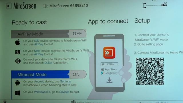 MiraScreen M2 беспроводное подключение устройств к ТВ и проекторам.