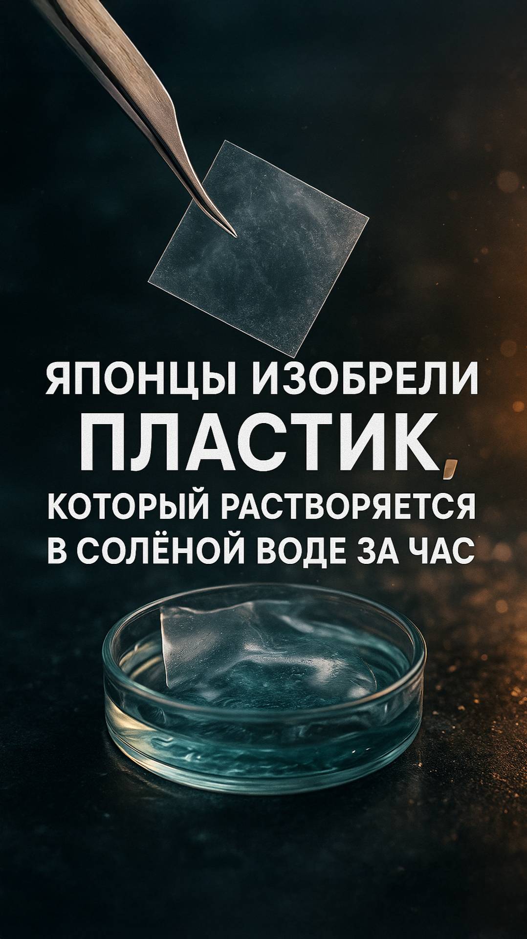 Японцы придумали пластик который исчезает в океане!