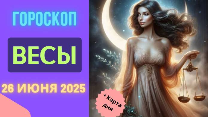 Гороскоп на сегодня 26 июня 2025 для Весов — день баланса и дипломатии!