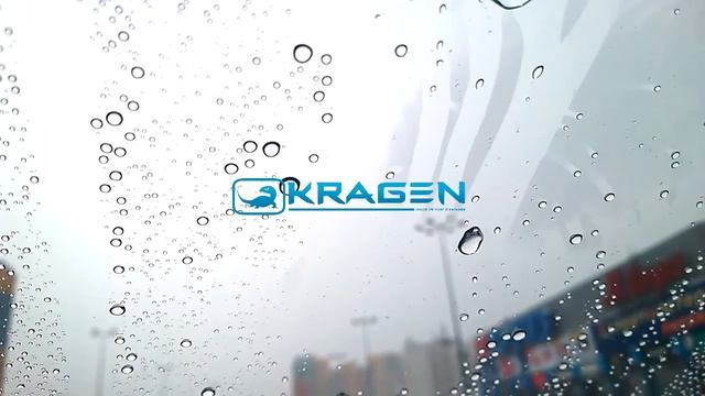 KRAGEN для стекла. В порыве бегущие капли. Через 4 месяца после нанесения