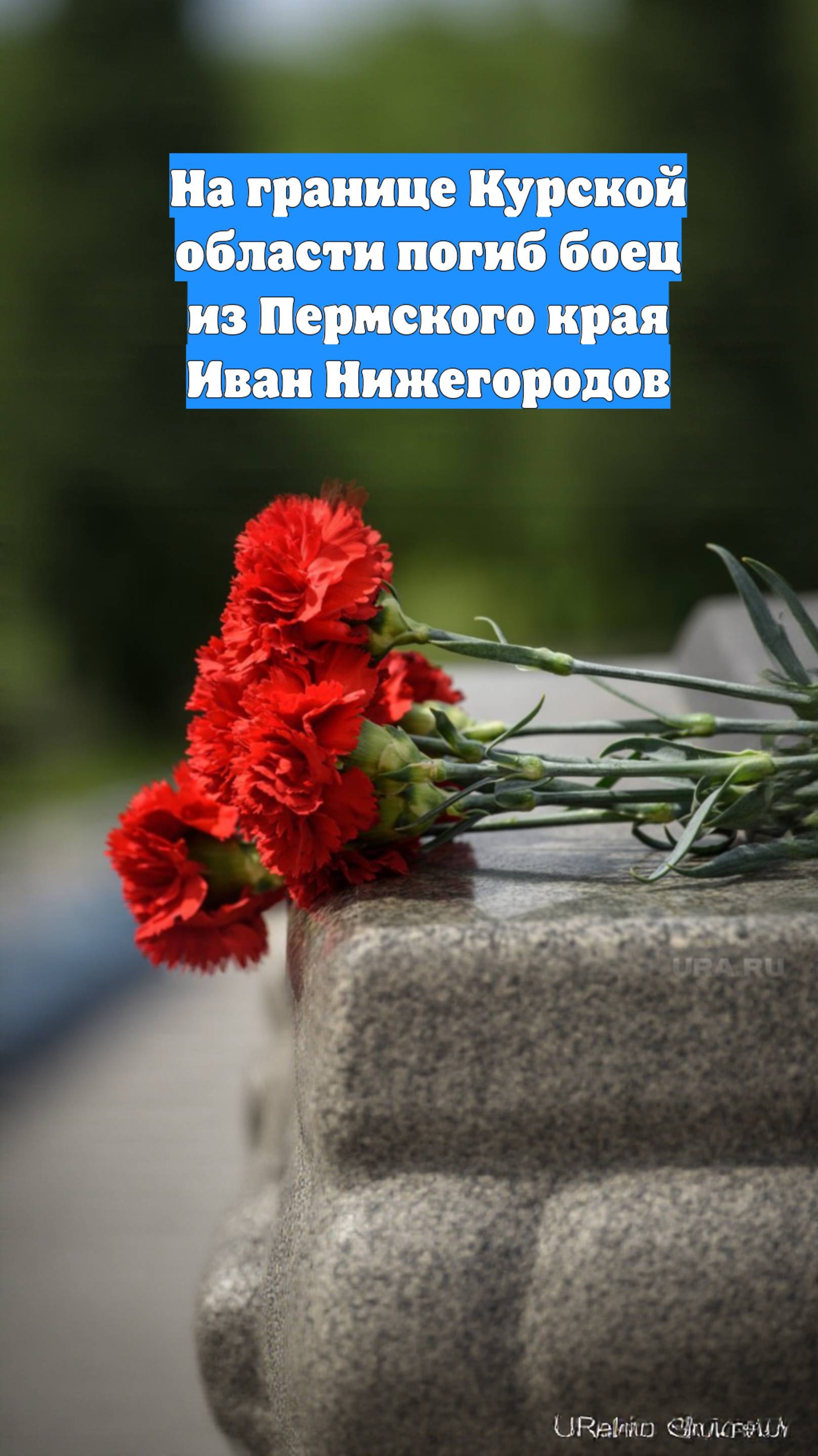 На границе Курской области погиб боец из Пермского края Иван Нижегородов