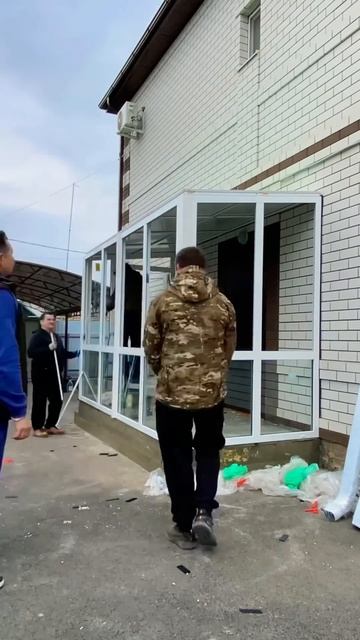 НЕВЕРОЯТНО НО ФАКТ‼️ Тамбур из ПВХ конструкций за 1 день.❓ это реально✅