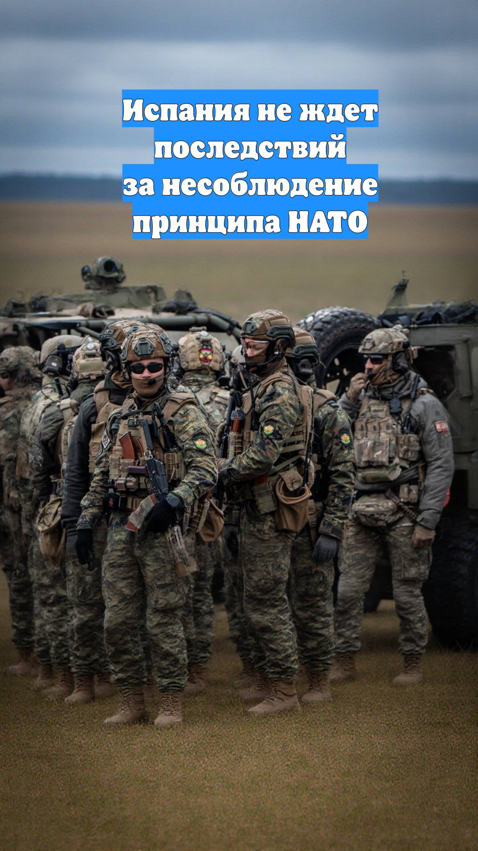 Испания не ждет последствий за несоблюдение принципа НАТО