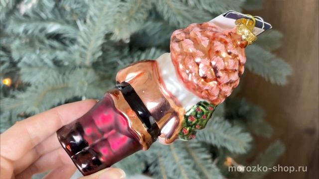Ёлочная игрушка ГНОМ ДВАЛИН, стекло, 14 см, 123514-1