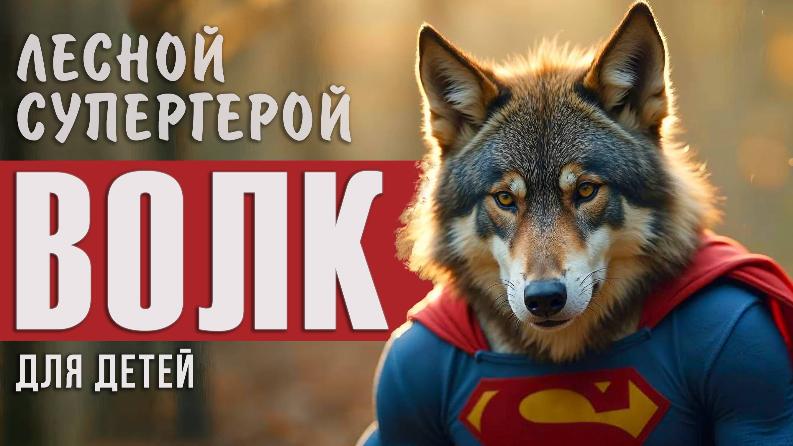ВОЛК - лесной супергерой! Для детей