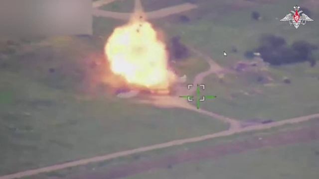 Поражения цеха по сборке БПЛА ВСУ на аэродроме Краматорск