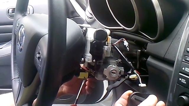 Заклинил замок зажигания мазда CX7,мазда 6.Ремонт замка зажигания. 8 903 977 00 50