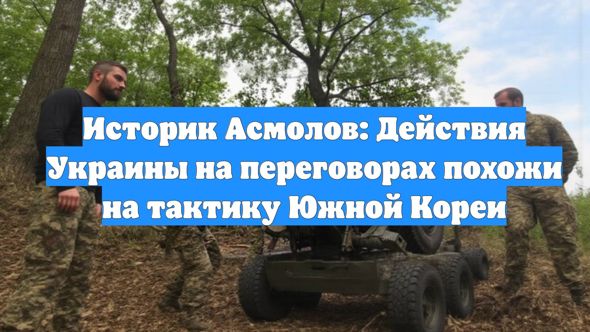 Историк Асмолов: Действия Украины на переговорах похожи на тактику Южной Кореи