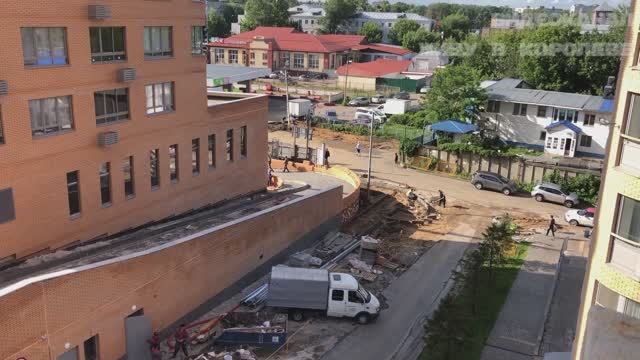 Ремонт и строительство тротуаров между 2 и 8 корпусами ЖК Ривер Парк Королев