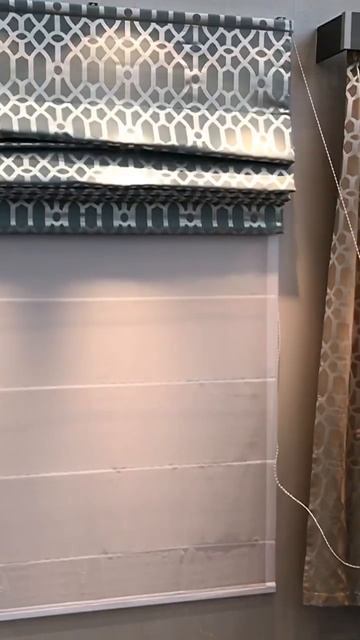 Двойной римский карниз. #римскаяштора #пошивштор #шторывспальню
