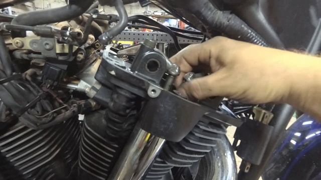 Yamaha XV-1700 проверка "0" зазора ГРМ