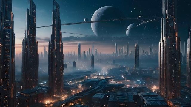 Orbit City Soundscape – Futuristic Sci-Fi Music from the Twin Moons Metropolis