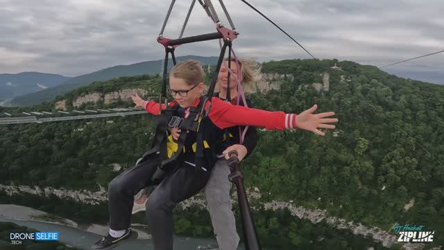 Sky park, на zipline с ребёнком!