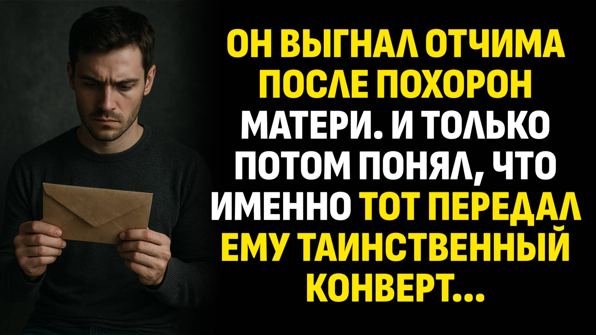 Истории из жизни. Он выгнал отчима после похорон матери. И только потом... Слушать аудиорассказ