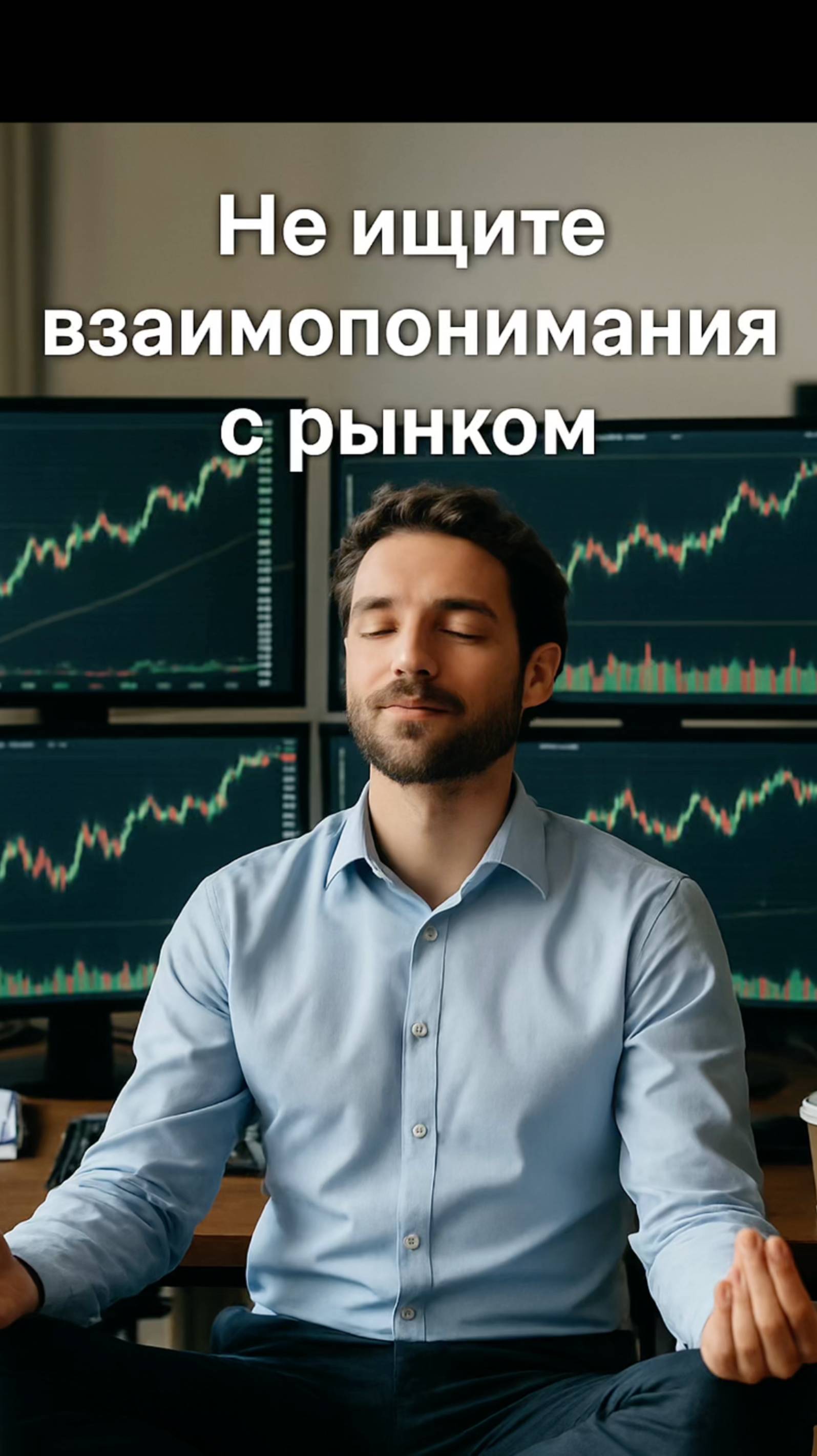 Не ищите взаимопонимания с рынком.