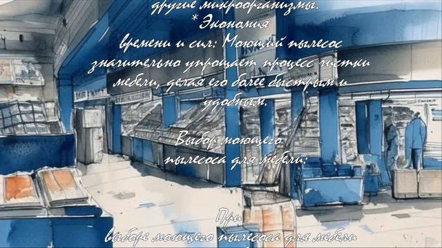 Эффективная уборка: моющий пылесос для мебели  .