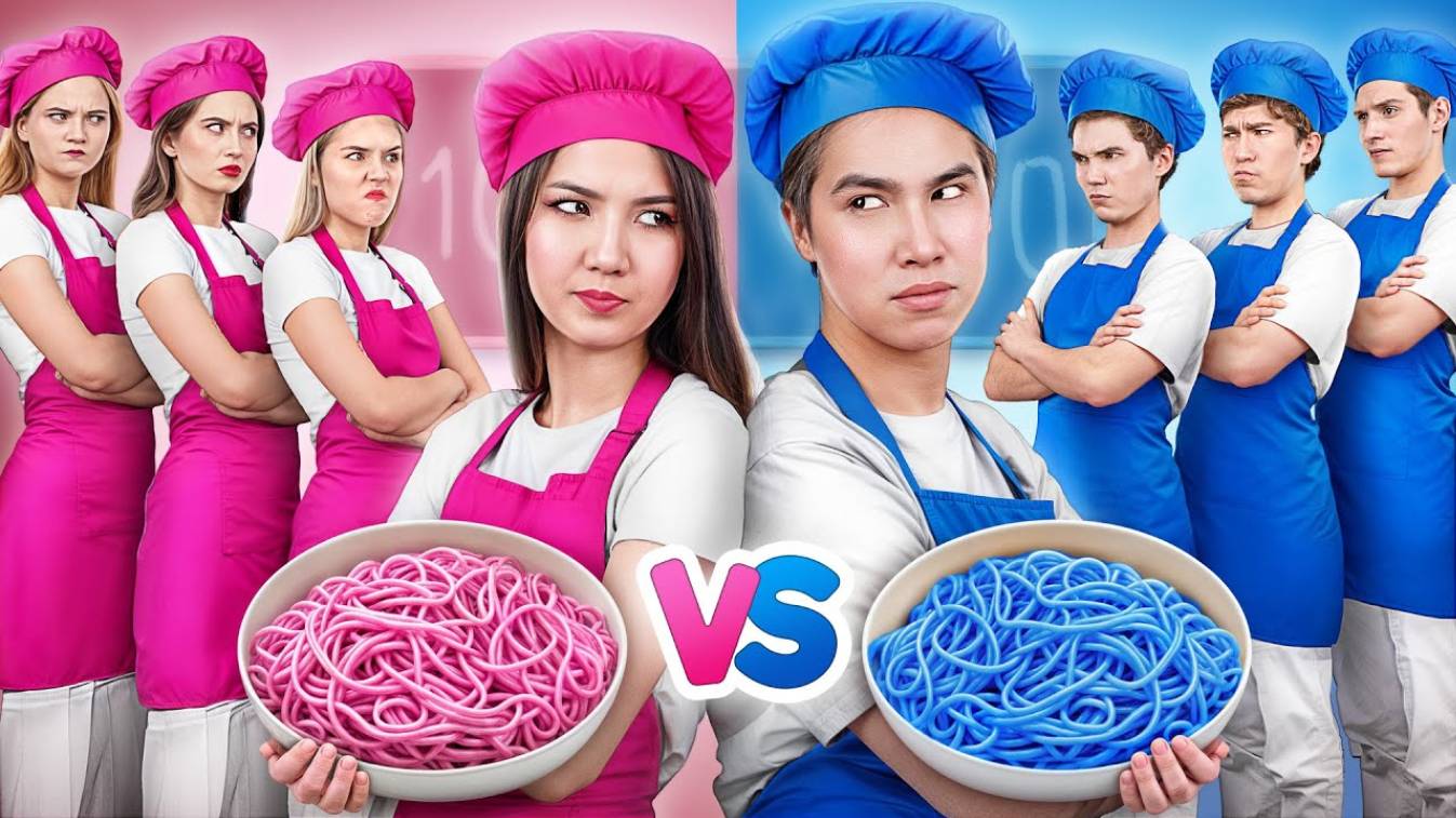 Кулинарный Челлендж: Мальчики VS Девочки | Забавные Кухонные Лайфхаки
