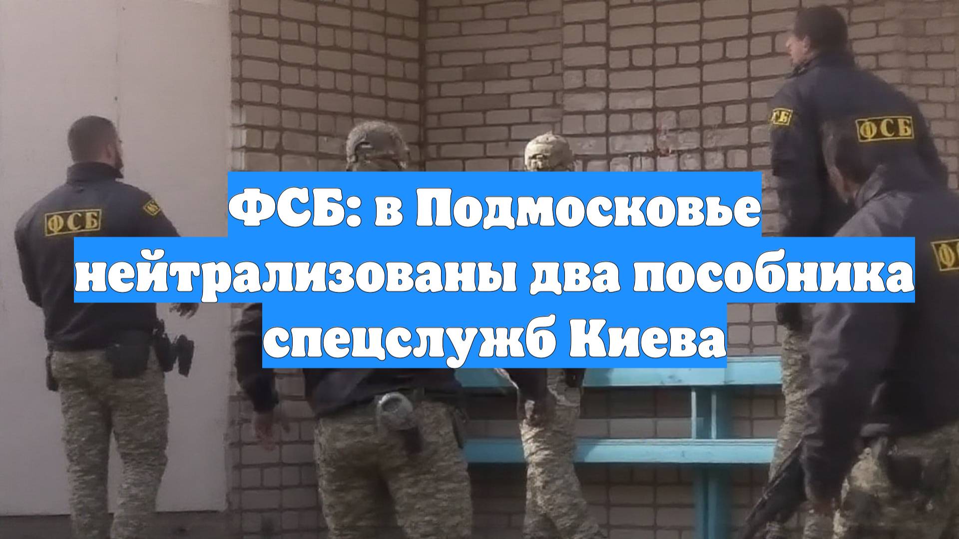 ФСБ: в Подмосковье нейтрализованы два пособника спецслужб Киева