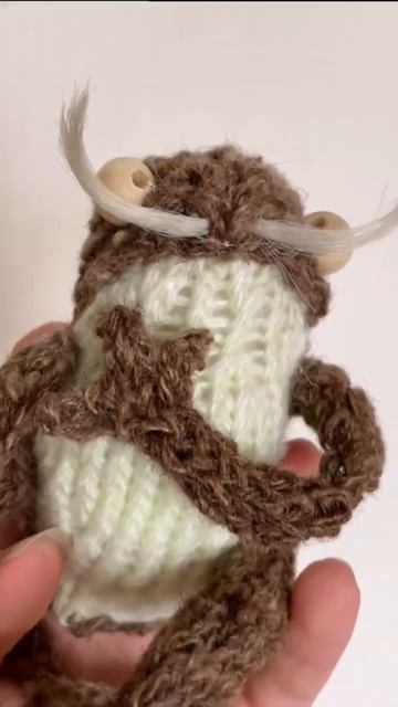 Уже на Озоне! Дедушка Лягух с шикарными усами!  #knitting #ozon #handmade #toy #shorts