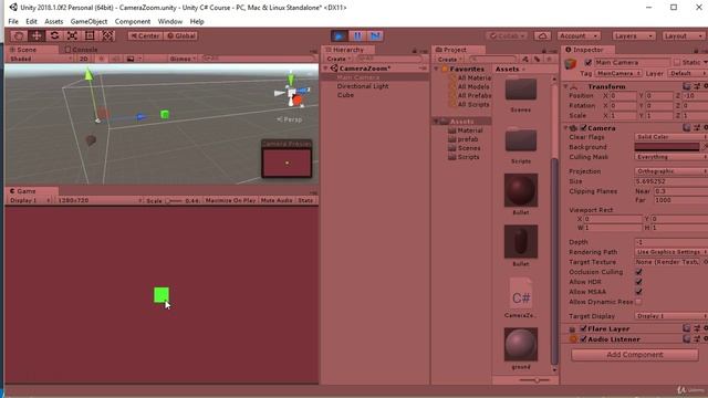 66 - Zooming In And Out In Unity with C