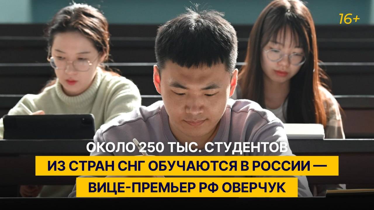 Около 250 тыс. студентов из стран СНГ обучаются в России — вице-премьер РФ Оверчук