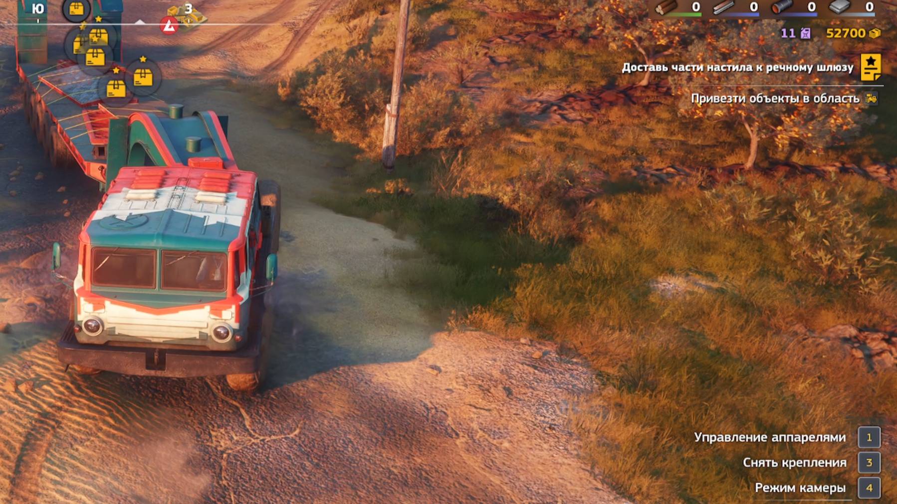 ДОСТАВКА ЧАСТЕЙ НАСТИЛА К РЕЧНОМУ ШЛЮЗУ НА КАРТЕ ПРИВАЛ В RoadCraft #4 #roadcraft #game