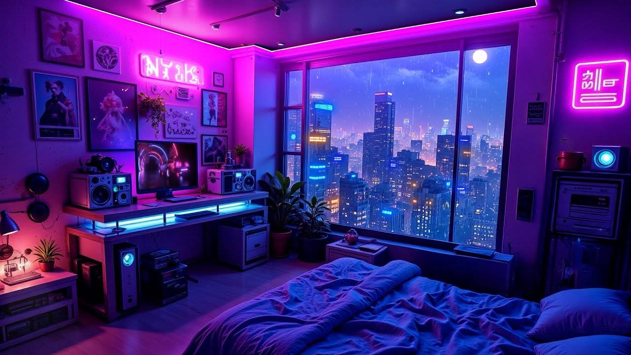 Cozy 90s Room Vibes   Lofi Hip Hop Beats for Deep Focus, Relax & Rainy Nights 🌧️ Lofi Rain Playlist