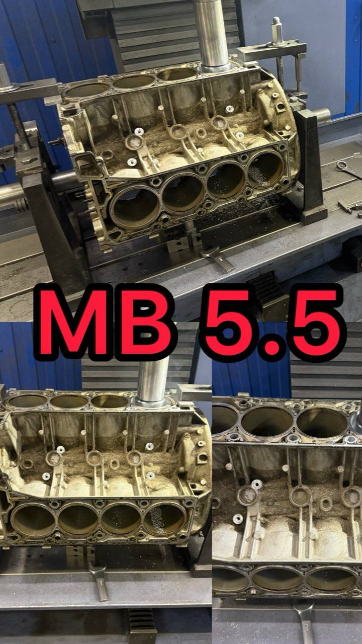Гильзовка блока цилиндров Mercedes CLS E ML GL GLE GLS S 63 AMG M157 5.5