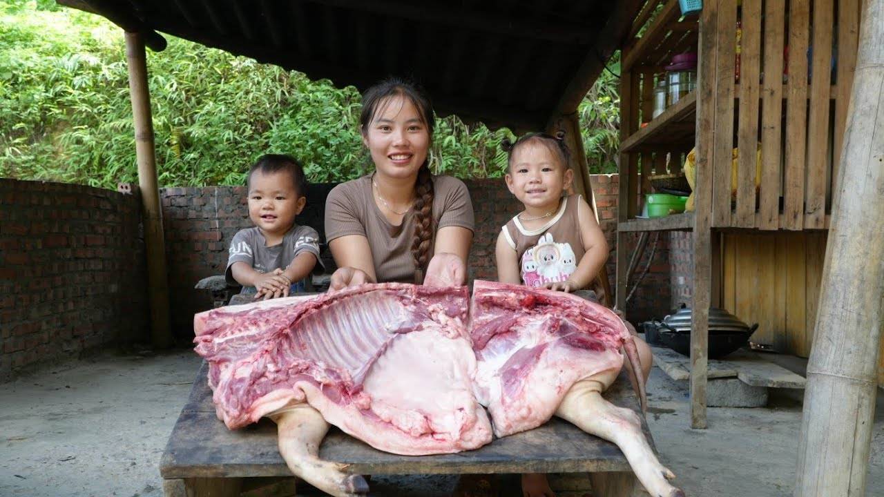 How to make pickled pork to sell at the market with my little daughter.