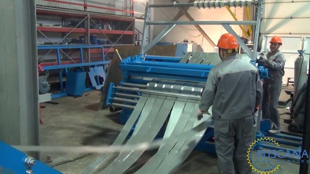 Линия продольной и поперечной резки металла до 1.5 мм