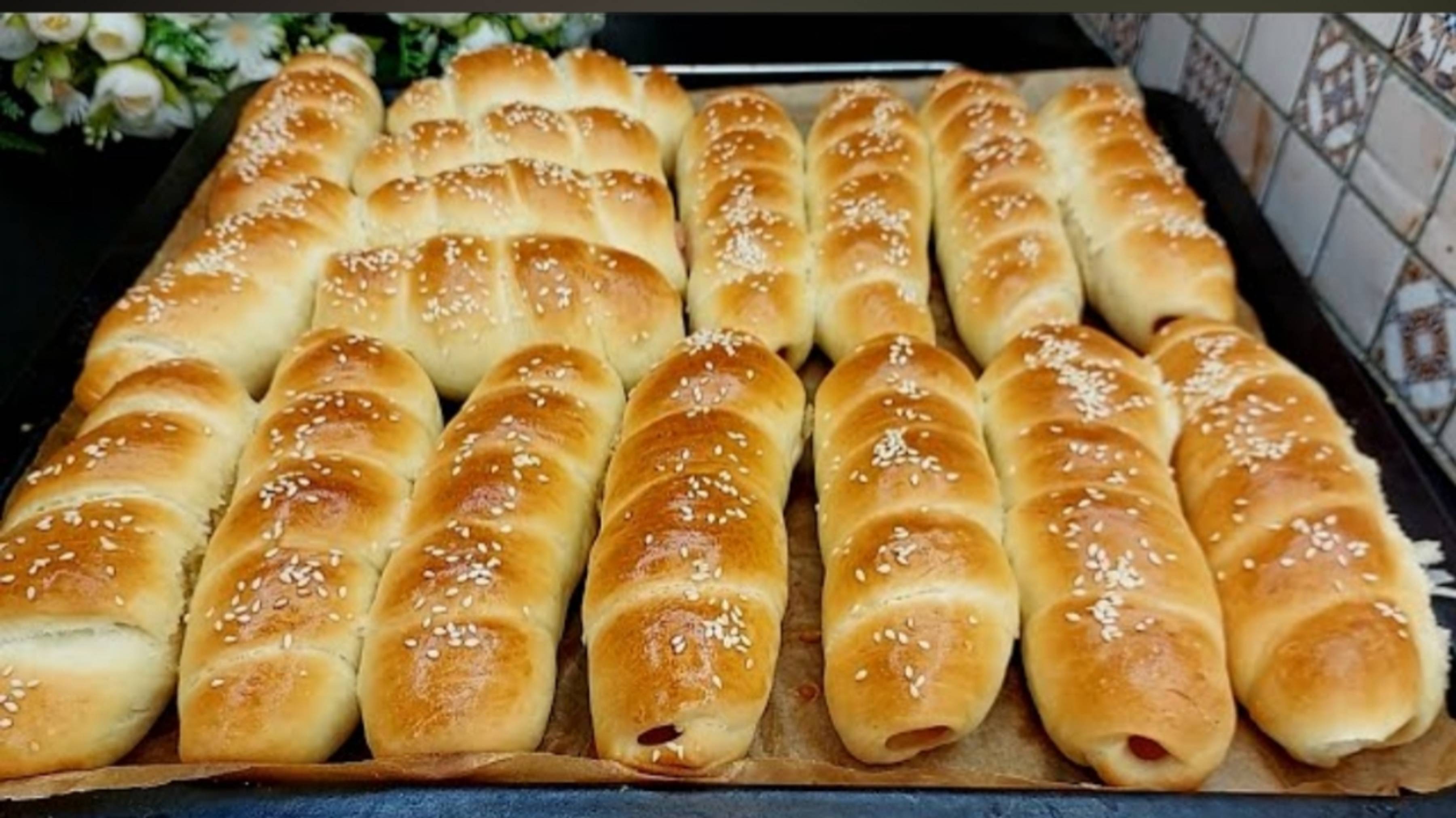 Сосиски в тесте , лучший рецепт теста ! Выпечка из этого теста остается мягкой еще два три дня !