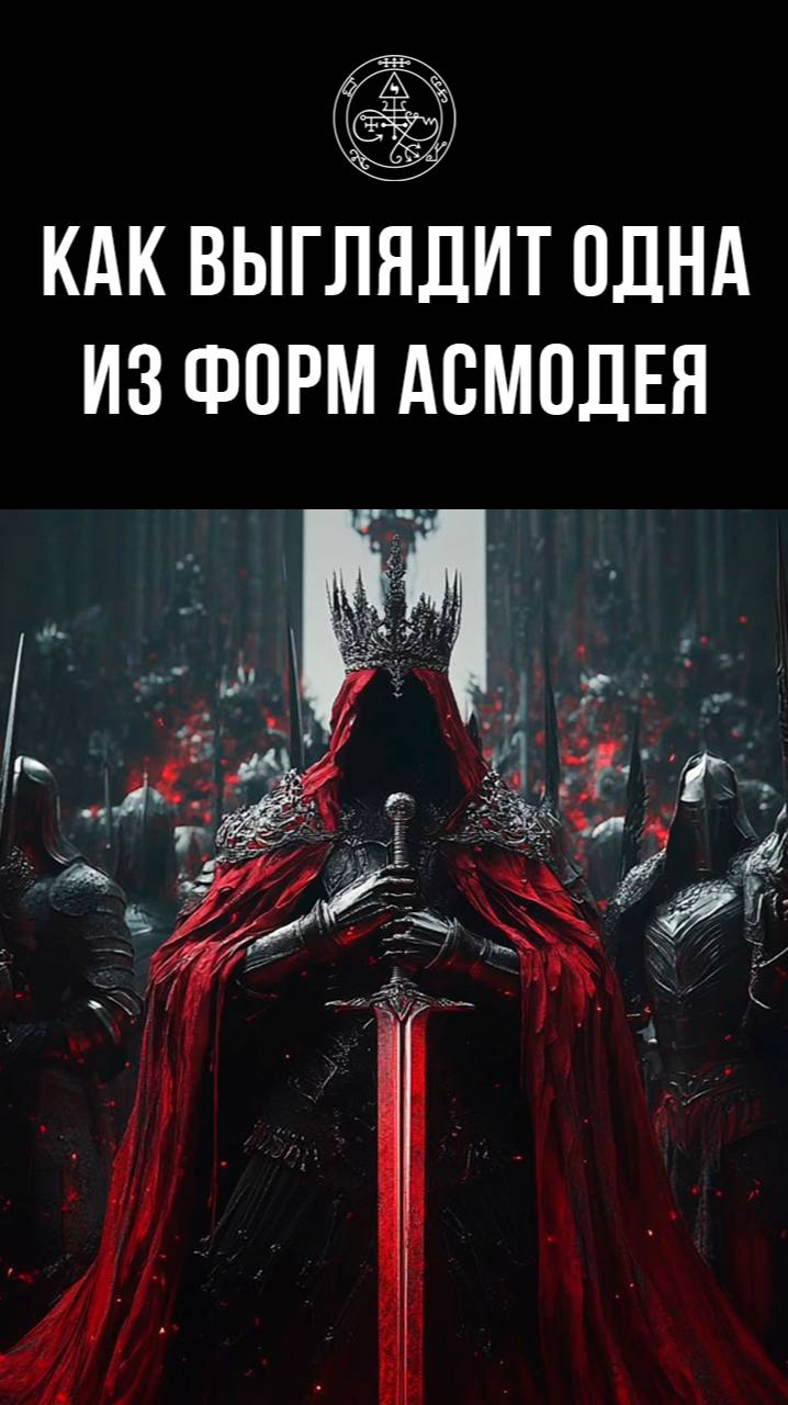 Одна из форм Асмодея (клипотического лика) #асмодей #клипот