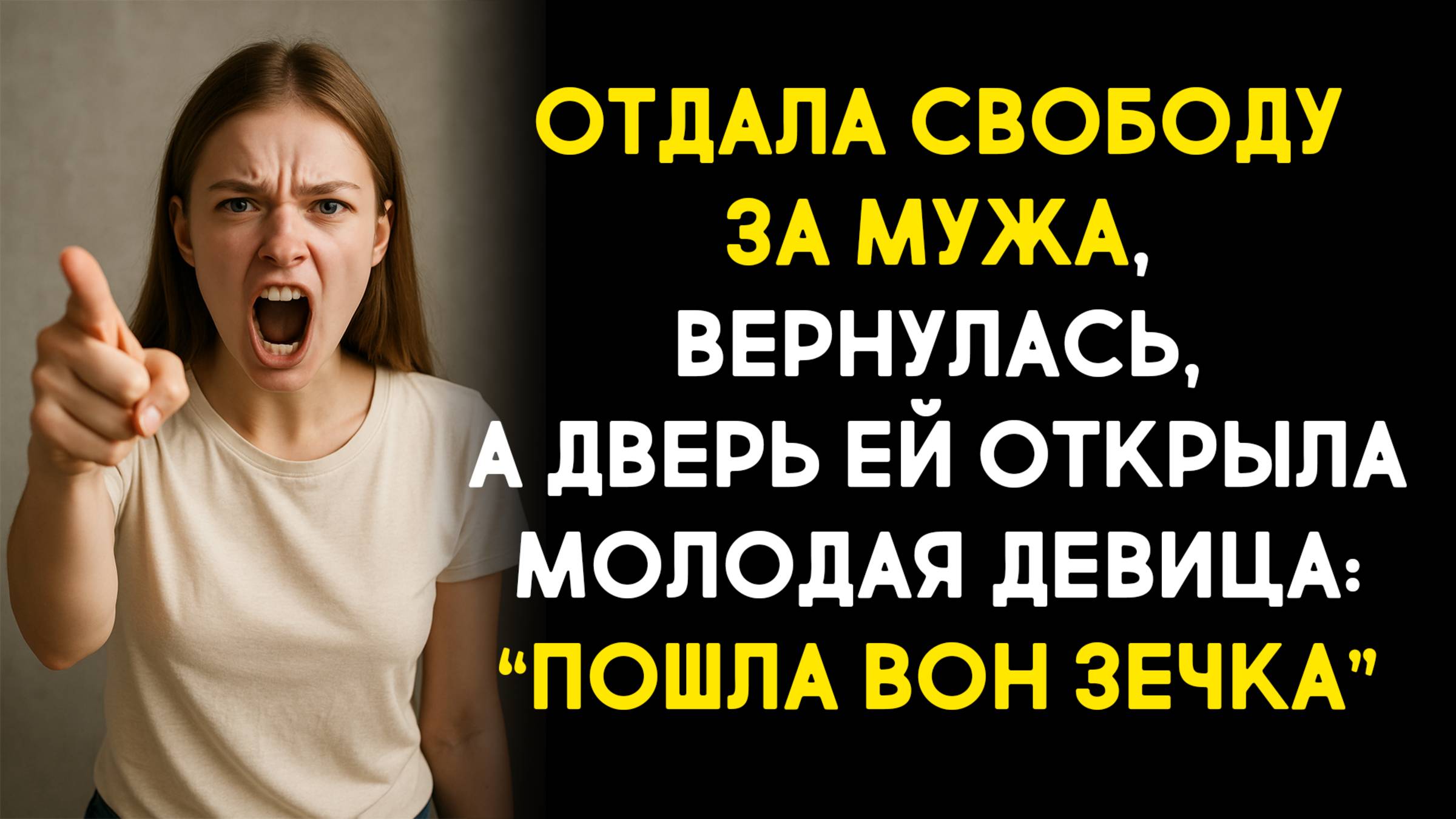 Жизненные истории. Отдала свободу за мужа, вернулась, а дверь ей открыла молодая девица. Аудиокниги