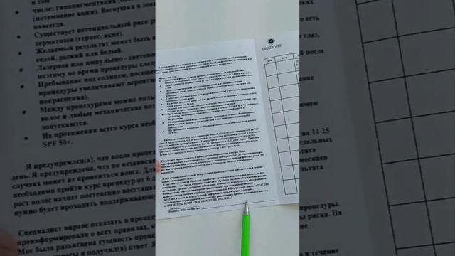 Информированное согласие + карта клиента
