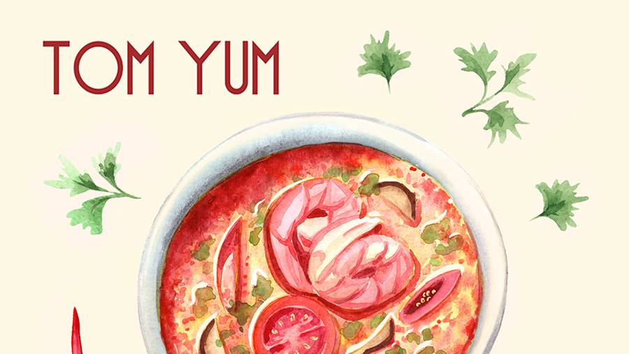 Суп Tom Yam RUTUBE