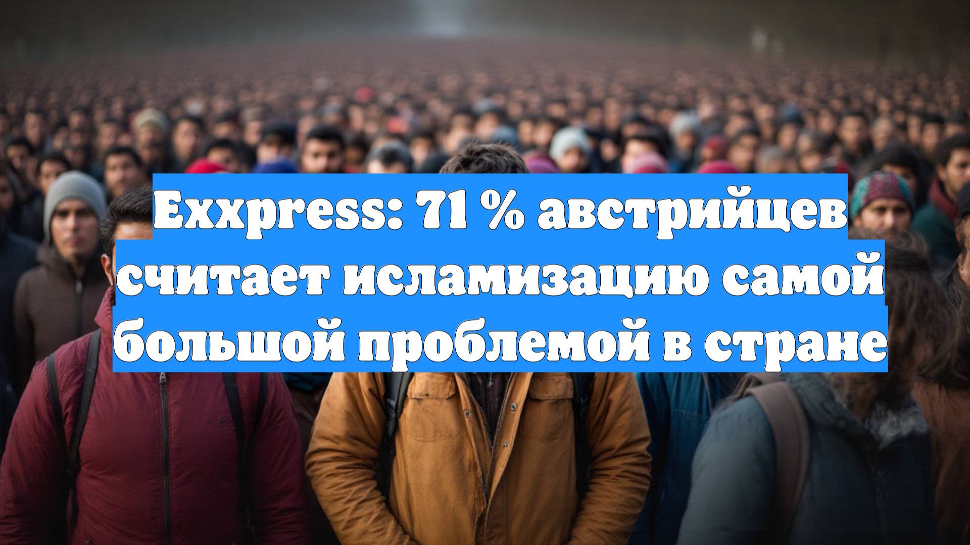 Exxpress: 71 % австрийцев считает исламизацию самой большой проблемой в стране