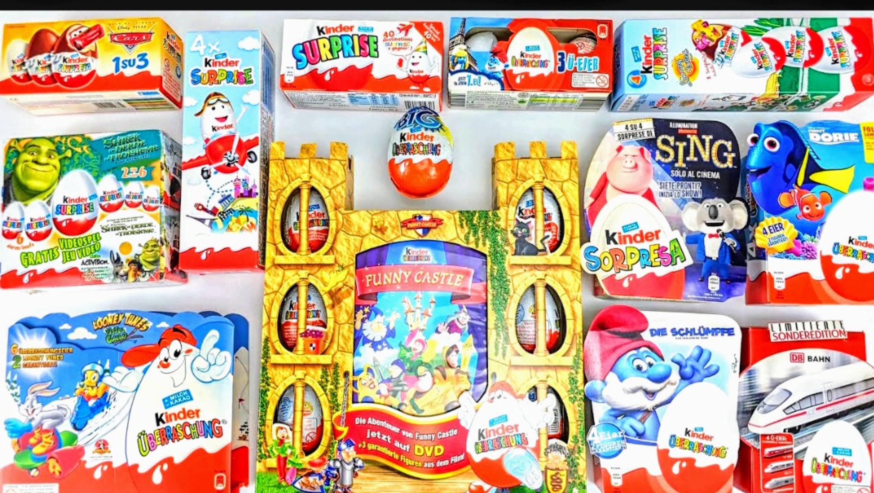 АСМР РАСПАКОВКА Киндер Сюрприз яйца 💓 огромная распаковка АСМР Киндеров🤗