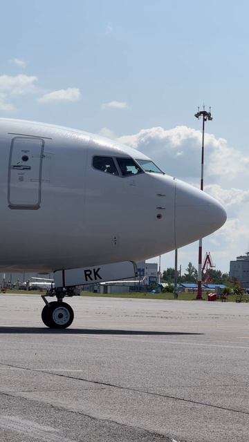Встретил в аэропорту Жуковский первый рейс авиакомпании Southwind Airlines на Boeing 737-8 Max