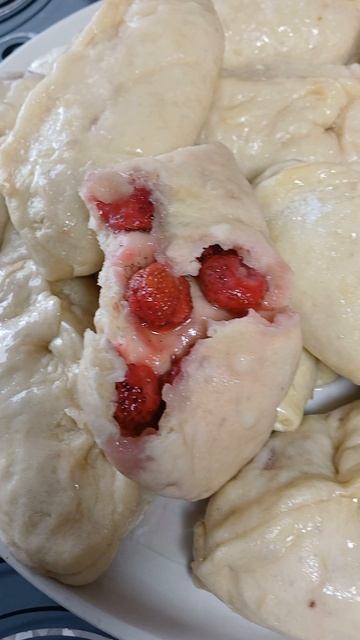 вареники с клубничкой