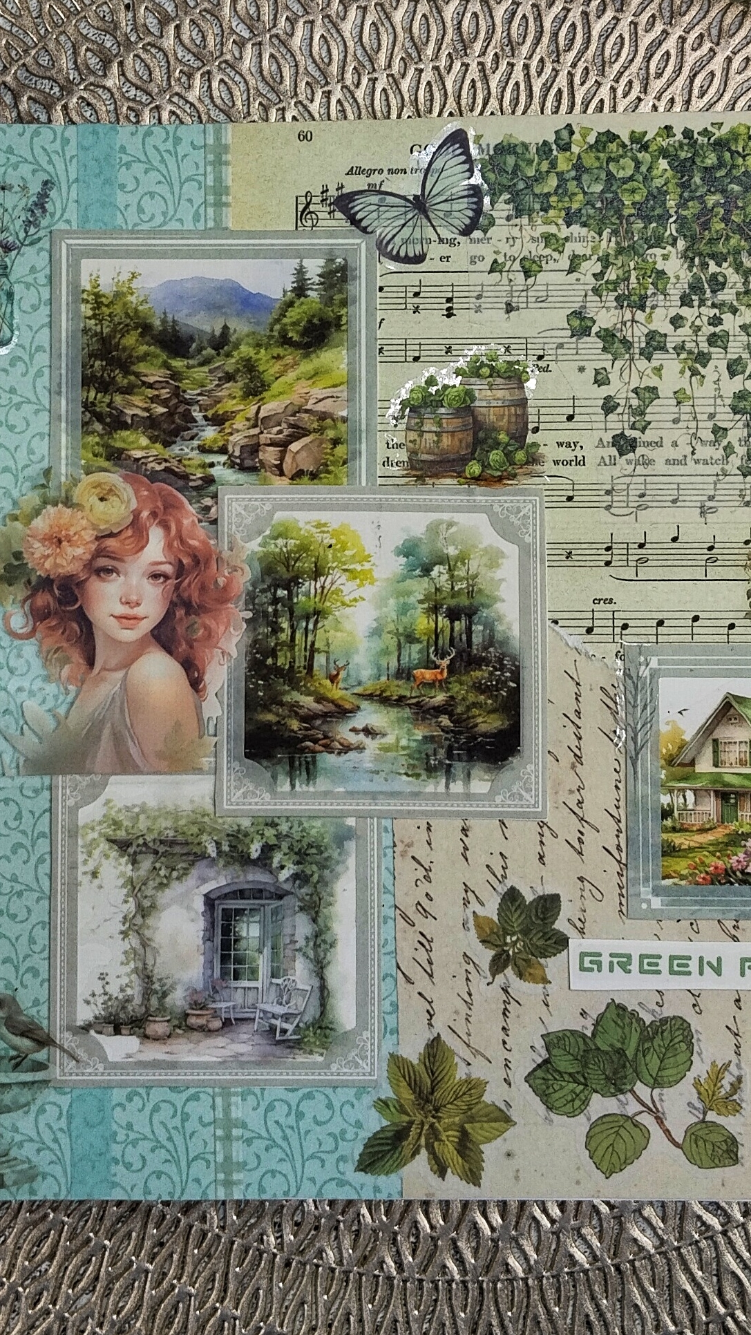 «Музыка лета»🍀🌿🎶 #скрапбукинг #асмр #лето #цветы #творчество